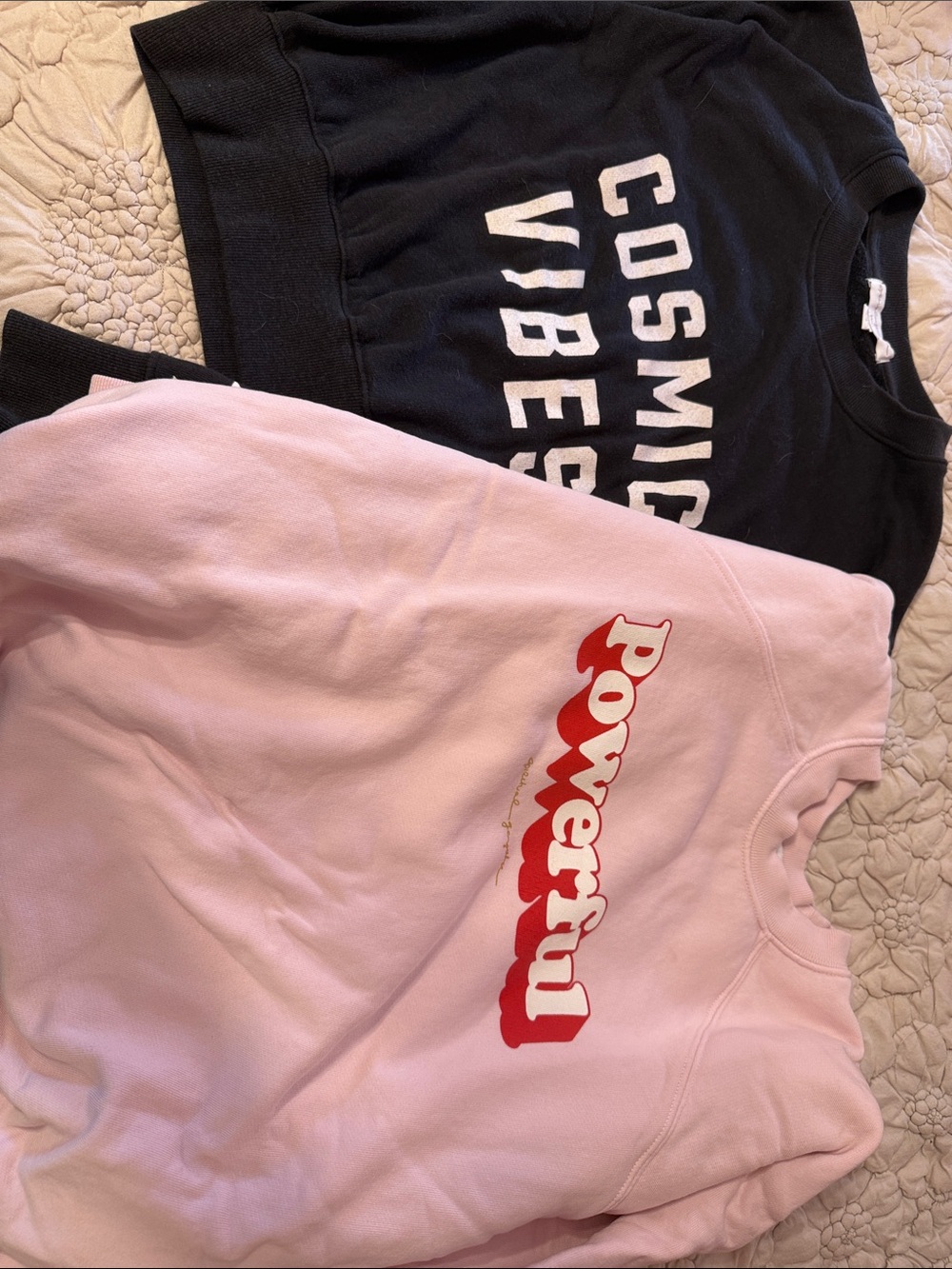 Spiritual Gangster sweatshirt bundle. Pink and black.  Both are S.